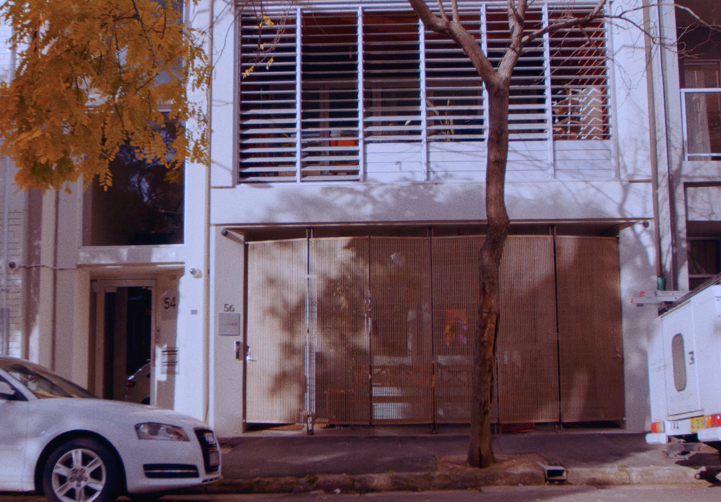 Front entrance of the JJ Splice studio at 56 Buckingham St, Surry Hills
