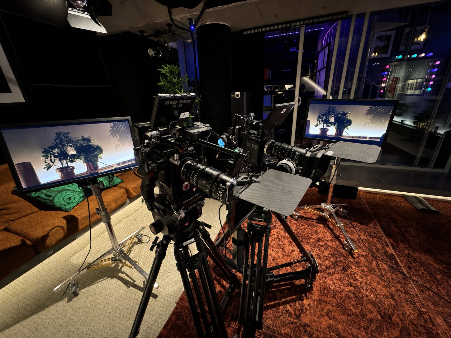 Clapperboard on set at the JJ Splice studio