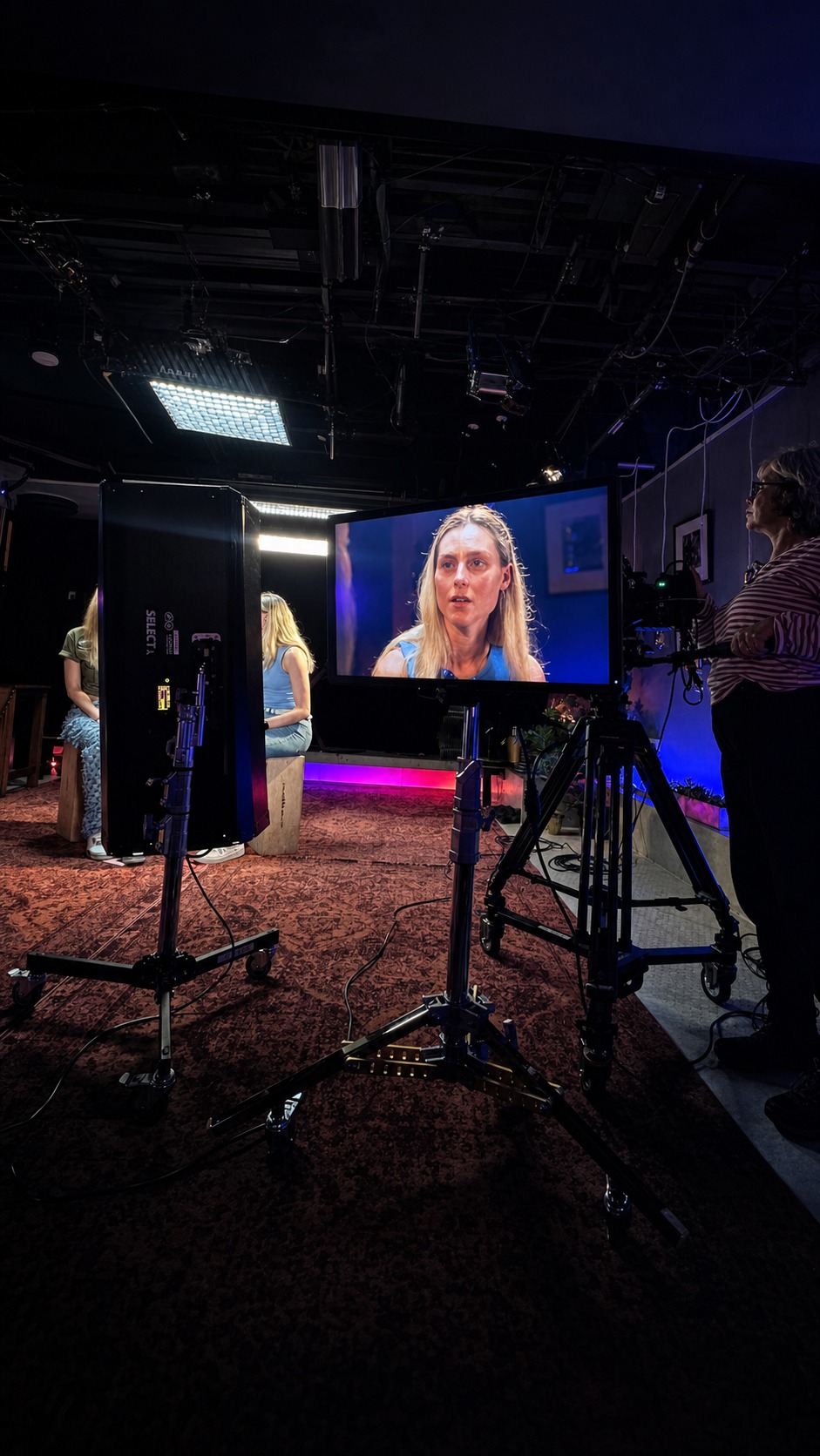 Student performance on the monitor during a JJ Splice shoot