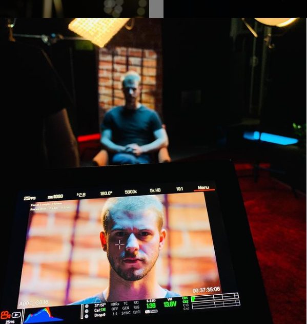 On set at JJ Splice